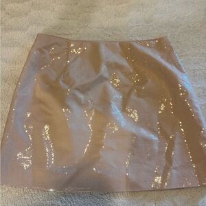 a new day Shimmering Sequin Mini Skirt - Tan